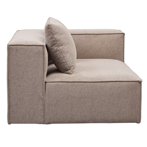 Hailey - Sitzelement für Modulsofa, Rechtes Modul in sand L: 147 X T: 100 X H: 65 Cm