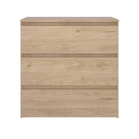 Maise Kommode H:70 x B:70 x T:41 cm mit 3 Schubladen in Eichenoptik