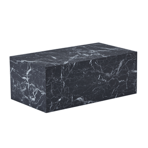 Maxine Couchtisch schwarz Marmoroptik 90x50 cm