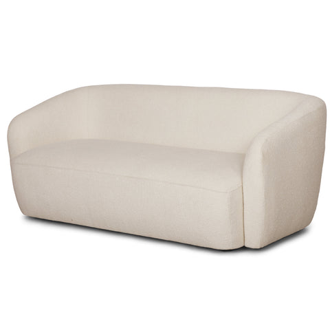 Melisa - 2-Sitzer Sofa aus weißem Boucle L: 173 x T: 84 x H: 66 cm