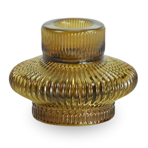 Nala Glas-Kerzenhalter amber 6 cm