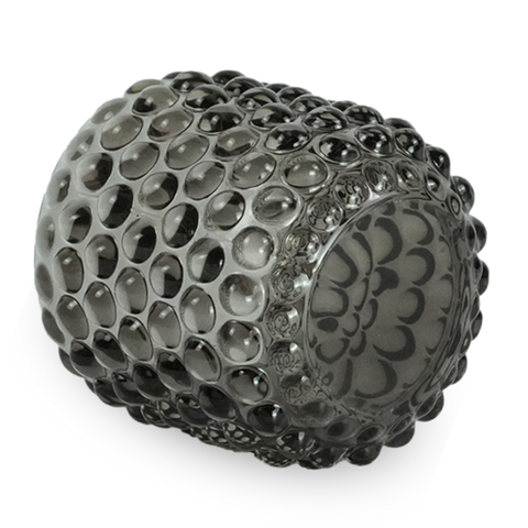 Nelly Glas-Teelichthalter grau 8,5 cm