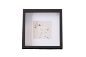 Salma tiefer Bilderrahmen schwarz 25x25 cm