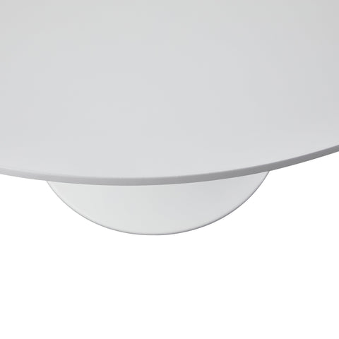 Zander - Runder weißer Esstisch mit Trompetenfuß - Ø90 cm