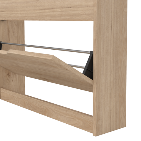 Livo Schuhschrank mit 3 Klappen in Eichenoptik