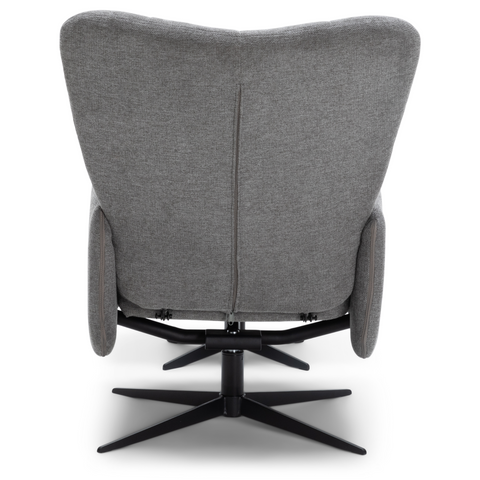 Alfred Sessel Mit Kippfunktion Und Fußhocker, grau