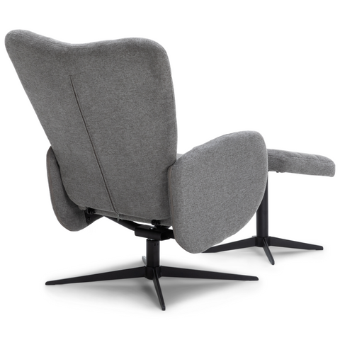 Alfred Sessel Mit Kippfunktion Und Fußhocker, grau