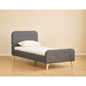 Christian Bettgestell in grau 90x200 cm