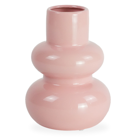 Bliss Keramikvase rosa 19,5 cm