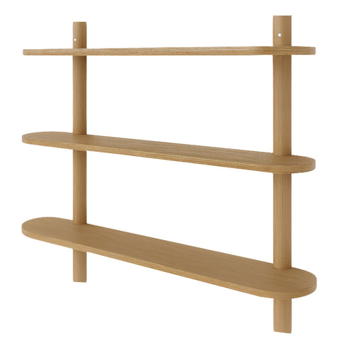 Juliet Eiche Wandregal mit 3 Böden H:100 x T:22 x B:90 cm