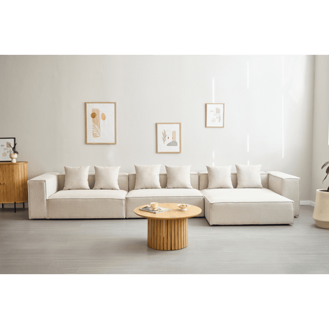 Hailey Mittelmodul in Beige L: 121 x T: 100 x H: 65 cm