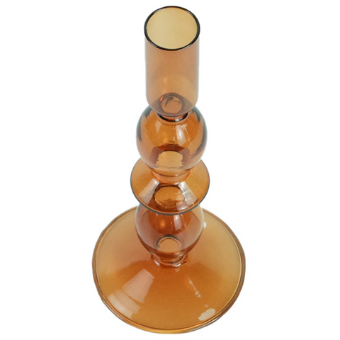 Cora Glas-Kerzenhalter amber 20 cm