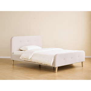 Christian Bett in beige 140x200 cm inkl. Lattenrost und Matratzen