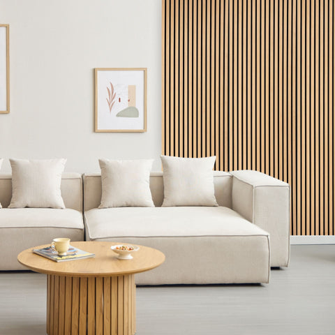 Akustikpaneel in Eichenfurnier 3000×520×18 mm