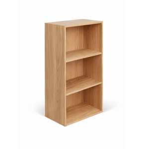 Rumi Wandregal mit drei Fächern 33x20x66 cm Eiche inkl. Wandhalterung