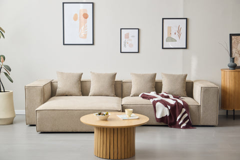 Hailey - Sitzelement für Modulsofa, Linkes Modul in sand L: 147 X T: 100 X H: 65 Cm