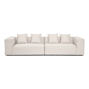 Hailey - Modulares Sofa in Beige mit 2 Modulen L: 294 X T: 100 X H: 65 cm