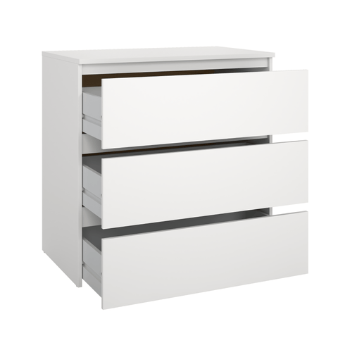 Maise Kommode 70x70x41 cm mit 3 Schubladen in weiß