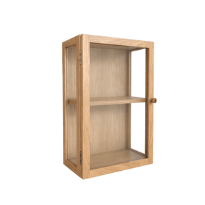 Piper wandhängender Vitrinenschrank 60x40x20 cm Eiche
