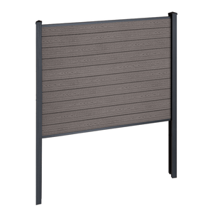 Finley WPC-Sichtschutzzaun Startmodul - H: 150 x L: 185 cm - Braun