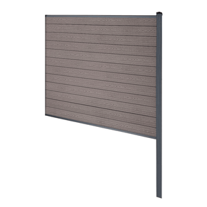 Finley WPC-Sichtschutzzaun Endmodul - H: 180 x L: 185 cm - Braun