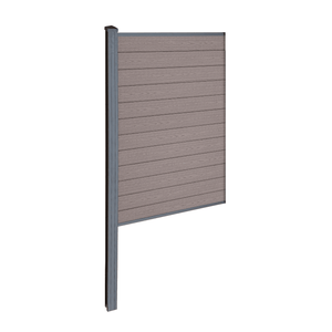 Finley WPC-Sichtschutzzaun Mittelmodul - H: 180 x L: 95 cm - Braun