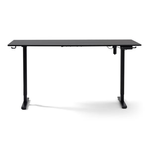 Damian höhenverstellbarer Schreibtisch 160x80 cm in schwarz