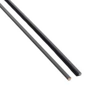 Abschlussleisten für Akustikpaneele in schwarzem Eichenfurnier 2400x45x18 mm - Rechts & Links (2 Stk.)