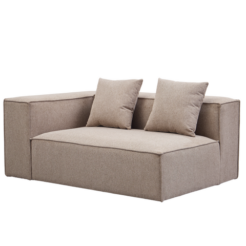 Hailey - Sitzelement für Modulsofa, Linkes Modul in sand L: 147 X T: 100 X H: 65 Cm