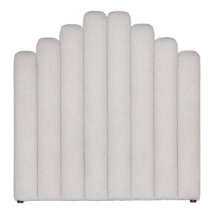 Viola Kopfteil 140x143 cm aus beigem Stoff