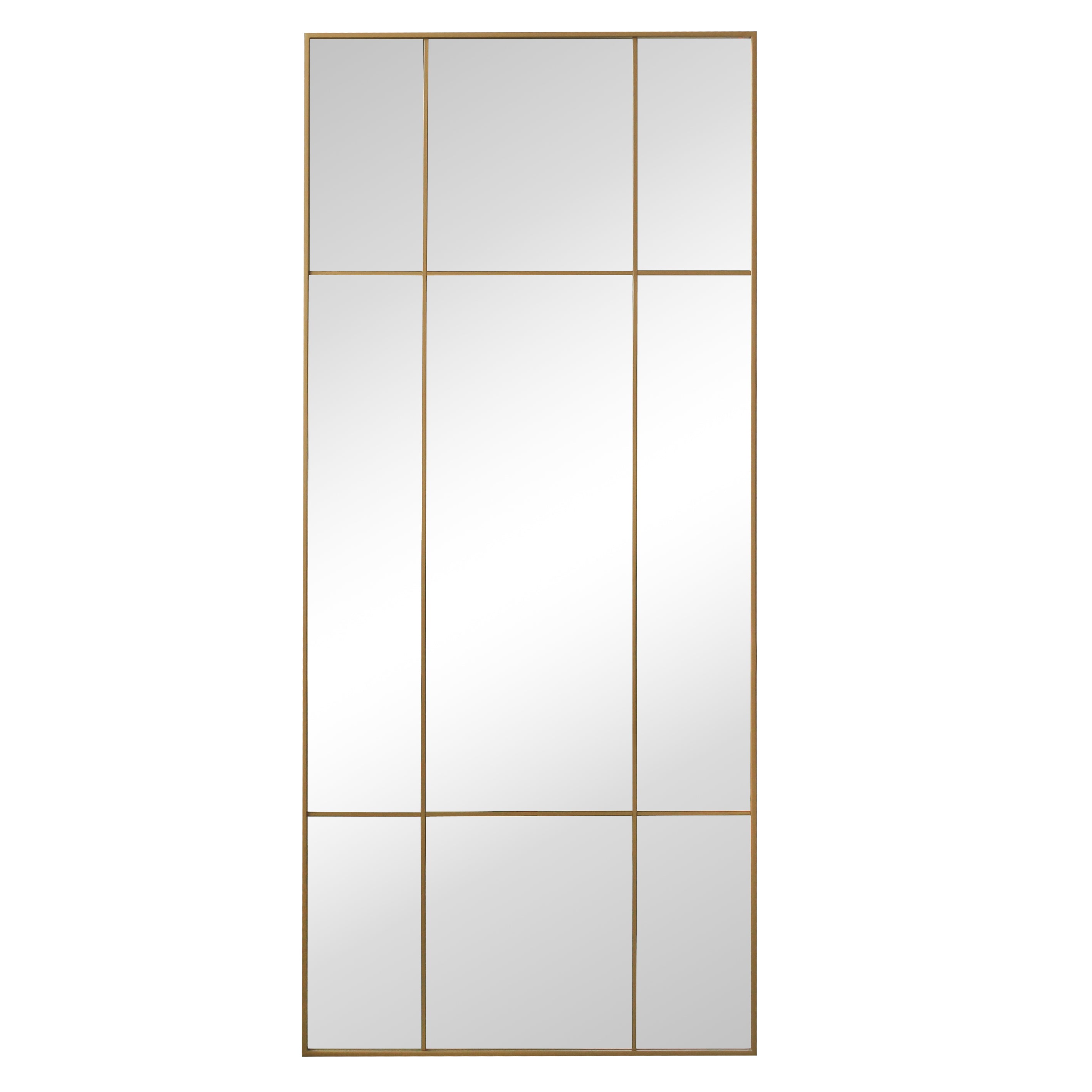 New Yorker Spiegel mit Gold-/Messingfarbenem Rahmen 180 x 80 cm–