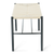 Bella - Sitzbank in Schwarz mit Sitzfläche aus Geflecht 100 cm