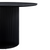 Carisma - Runder und schwarzer Lamellen-Esstisch mit Säulenbein- Ø120 cm