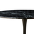 Zander - Runder Esstisch, schwarzem Marmor-look mit Trompetenfuß - Ø100 cm