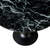 Zander - Runder Esstisch, schwarzem Marmor-look mit Trompetenfuß - Ø100 cm