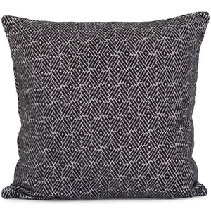Liv, Kissen, Gemustert, Schwarz, 50x50 cm