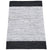 Parma - Leder Teppich, nachhaltig, 240 x 180 - Grau/Schwarz