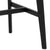 Roxby - Schwarzer Stehtisch rechteckig aus lackiertem Eichenfurnier - L: 120 B: 60 H:105 cm